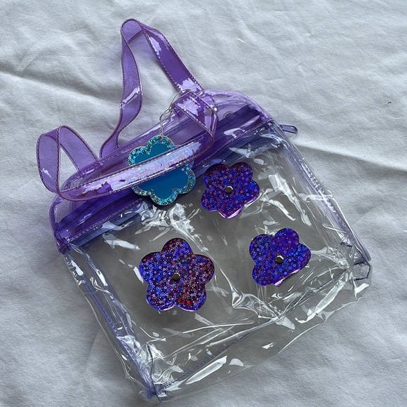 Floral Purple Mini Bag - Picture 1 of 2